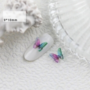 Шармы (фигурки) для ногтей HD-A4 Бабочка 9х10 мм (1 шт), разноцветные