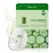 Маска тонізуюча з огірковим екстрактом FarmStay Visible Difference Mask Sheet Cucumber, 23 мл