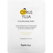 Маска тканинна для обличчя з екстрактом юдзу FarmStay Citrus Yuja Vitalizing Mask Sheet, 23 мл