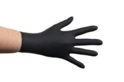 Перчатки нитриловые текстурированные Medicom SafeTouch Advanced Black L (100 шт/пач), черные
