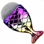 Щетка-рыбка для удаления пыли с ногтей, градиент №1 разноцветный