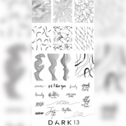 Трафарет для стемпинга Dark №13