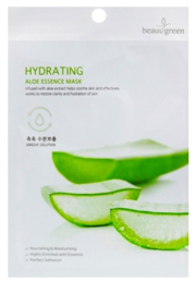 Маска тканинна BeauuGreen з екстрактом соку алое Hydrating Aloe Essence Mask, 23 г