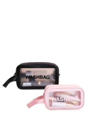 Косметичка водонепроницаемая дорожная Washbag 26х9х16 см, черная