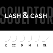 Ресницы Sculptor Lash&amp;Cash черные Mix M 0.07, 8 мм