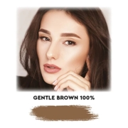 Фарба для брів Okis Brow Gentle Brown з екстрактом хни, без окислювача, 15 мл