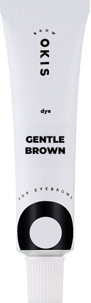 Фарба для брів Okis Brow Gentle Brown з екстрактом хни, без окислювача, 15 мл