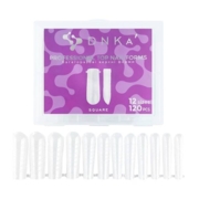 Форми для нарощування нігтів DNKa Reusable Upper Nail Forms Square (120 шт/уп), фото 1