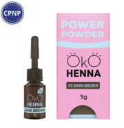 Хна для брів OKO Power Powder №03 5 г, dark brown, фото 1