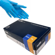 Рукавички нітрилові неопудрені Polix Easy Care M (100 шт/пач) блакитні, фото 1