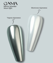Втирка для нігтів GA&amp;MA Mirror Powder Moon Light 0.3 г, фото 2