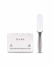 Змінні файли до інструменту для доглягу за стопами Dark 150 грит 40шт/уп білі, фото 1