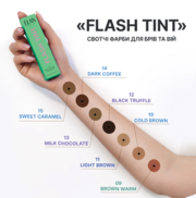 Фарба для брів та вій Elan Flash Tint №14 Dark Coffee 10 мл, фото 4