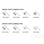 Фреза карбідна GA&amp;MA Carbide Cold Полумʼя 2.3 синя , фото 2