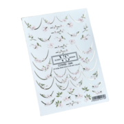 Слайдер для ногтей VS Nails Combi foil №164 Френч Цветы с фольгой Слайдер для ногтей VS Nails Combi foil №164 Френч Цветы с фольгой