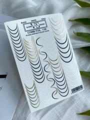 Слайдер для ногтей VS Nails Combi foil №128 Френч, фото 1