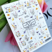 Слайдер для ногтей VS Nails Combi foil №104 Цветы Слайдер для ногтей VS Nails Combi foil №104 Цветы