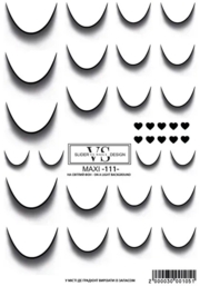 Слайдер для нігтів VS Nails Maxi №111 Френч чорний Слайдер для нігтів VS Nails Maxi №111 Френч чорний