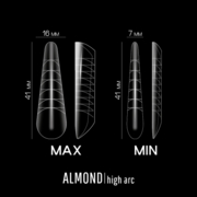 Форми верхні для нарощування нігтів Adore Professional Pro Nail Forms Мигдаль 120 шт, фото 2