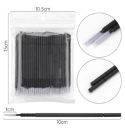 Мікробраші подовжені в пакеті Long Head (100 шт) чорні, фото 2