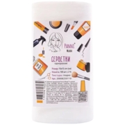 Серветки в рулоні Panni Mlada™ 15х15 см зі спанлейсу 40 г/м (100 шт/рул). Текстура: гладка, фото 1