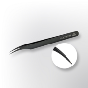 Пінцет прямий Platinum Plasma №44 чорний, фото 1