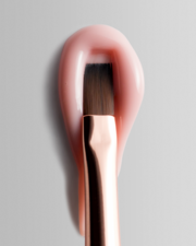 Пензлик двосторонній Dark 11 мм + 9 мм бежевий, фото 6