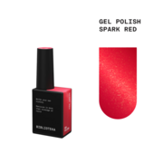 Гель-лак Biblioteka Spark Red Красный с мелким шимером 10 мл, фото 1