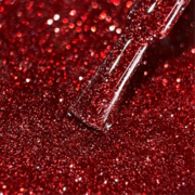 Гель-лак светоотражающий Biblioteka Flash Gel Polish Red Красный 10 мл, фото 5