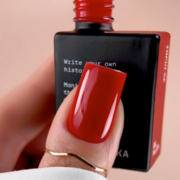 Гель-лак Biblioteka Statement №28 Impulse Яскраво-червоний 10 мл, фото 3