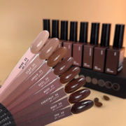Набір гель-лаків Biblioteka Gel Polish Set Mono Brown № 33-40 10 мл, фото 2