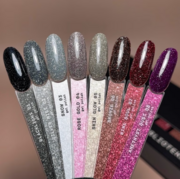 Гель-лак светоотражающий Biblioteka Flash Spark Inside №04 Rose Gold Розовое золото 10 мл, фото 3