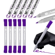 Маркер-ручка MO FJ-160-6 важкостираючий 0.5 мм + 1.0 мм фіолетовий, фото 1