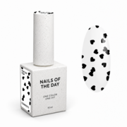 Top Nails Of The Day Kupidon top №03 черные сердца 10 мл, фото 1