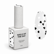 Top Nails Of The Day Kupidon top №06 микс белые и черные сердца 10 мл, фото 1