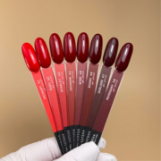 Гель-лак Biblioteka Red Spectrum №43 Scarlet  Теплий насичений червоний 10 мл, фото 4