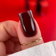 Гель-лак Biblioteka Red Spectrum № 47 Oxblood  Темний червоно-бордовий 10 мл, фото 3