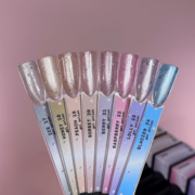  Гель-лак Biblioteka Cat Eye Set Drops №21 Berry Холодний рожевий 10 мл, фото 2