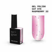  Гель-лак Biblioteka Cat Eye Set Drops №22 Raspberry Ягідний рожевий 10 мл, фото 1