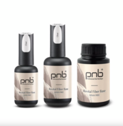 База відновлююча з нейлоновими волокнами PNB UV/LED Revital Fiber Base Clear Hema Free 30 мл прозора, фото 2