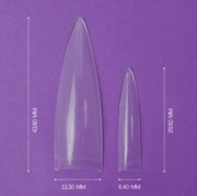 Геловые типсы TUFI profi Half Cover Soft Gel Tips Стилет прозрачные 240 шт, фото 3