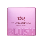 Румяна Zola Velvet Blush Glow 03 Cool Peony 8.5 г, фото 3