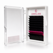 Ресницы Emmiliss  Pink черные 10 линий Mix C 0.07 7-12 мм, фото 5