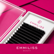 Ресницы Emmiliss  Pink черные 10 линий Mix L 0.10 7-12 мм, фото 4