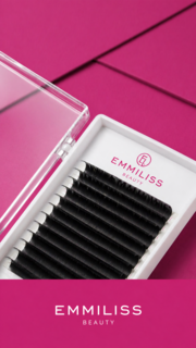 Вії Emmiliss чорні 10 ліній D 0.10 9 мм, фото 4