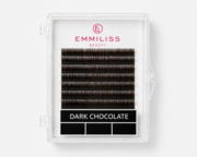 Ресницы Emmiliss темний шоколад 10 линий Mix B 0.07 7-12 мм, фото 1