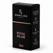Клей для нарощування вій Emmiliss Rose 0.5-1 с 5 мл чорний, фото 1