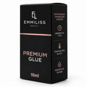 Клей для нарощування вій Emmiliss Premium 1 c 10 мл чорний, фото 1