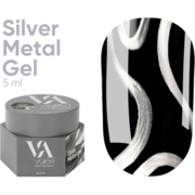 Гель-краска Valeri Silver Metal Gel 5 мл, фото 1
