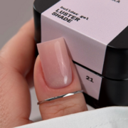 Гель моделирующий Biblioteka Builder Gel Luster №21 Shade Холодный розово-бежевый с шиммером 30 мл, фото 2